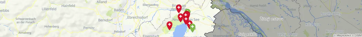 Kartenansicht für Apotheken-Notdienste in der Nähe von Jois (Neusiedl am See, Burgenland)